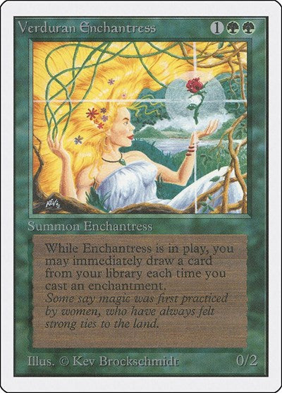 Verduran Enchantress [Unlimited Edition] | Exor Games Dartmouth