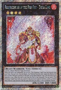 Brotherhood of the Fire Fist - Tiger King [CT11-EN001] Secret Rare | Exor Games Dartmouth