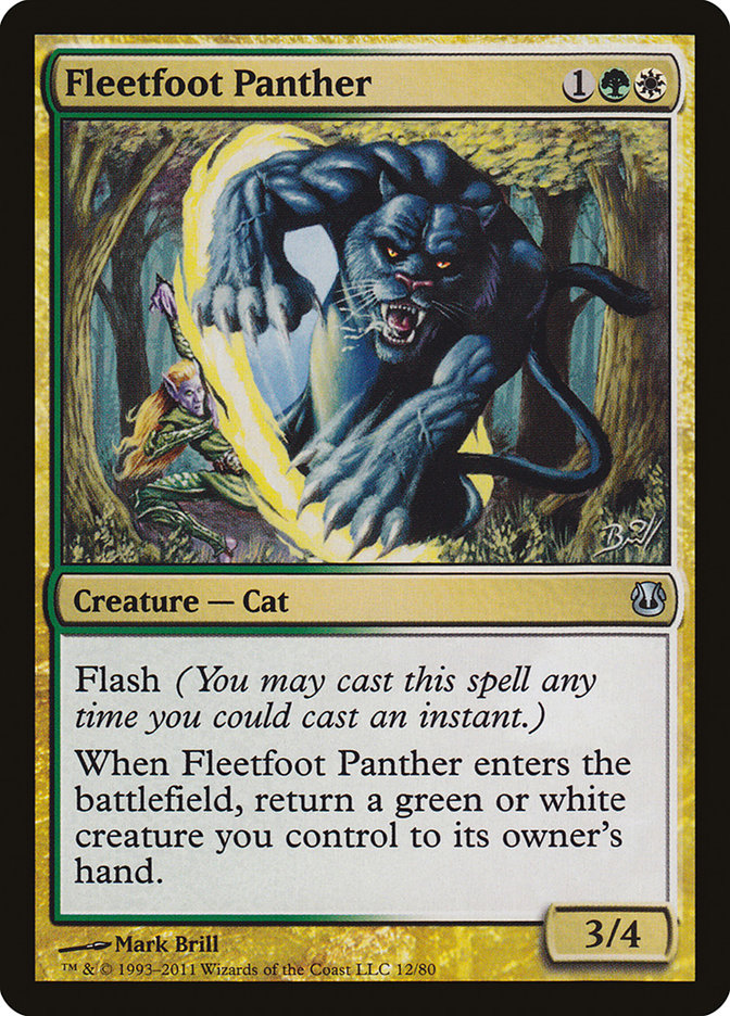 Fleetfoot Panther [Duel Decks: Ajani vs. Nicol Bolas] | Exor Games Dartmouth