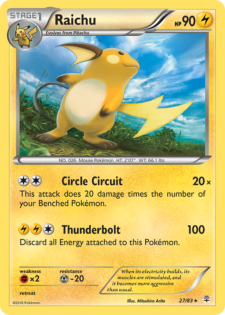 Raichu (27/83) [XY: Generations] | Exor Games Dartmouth