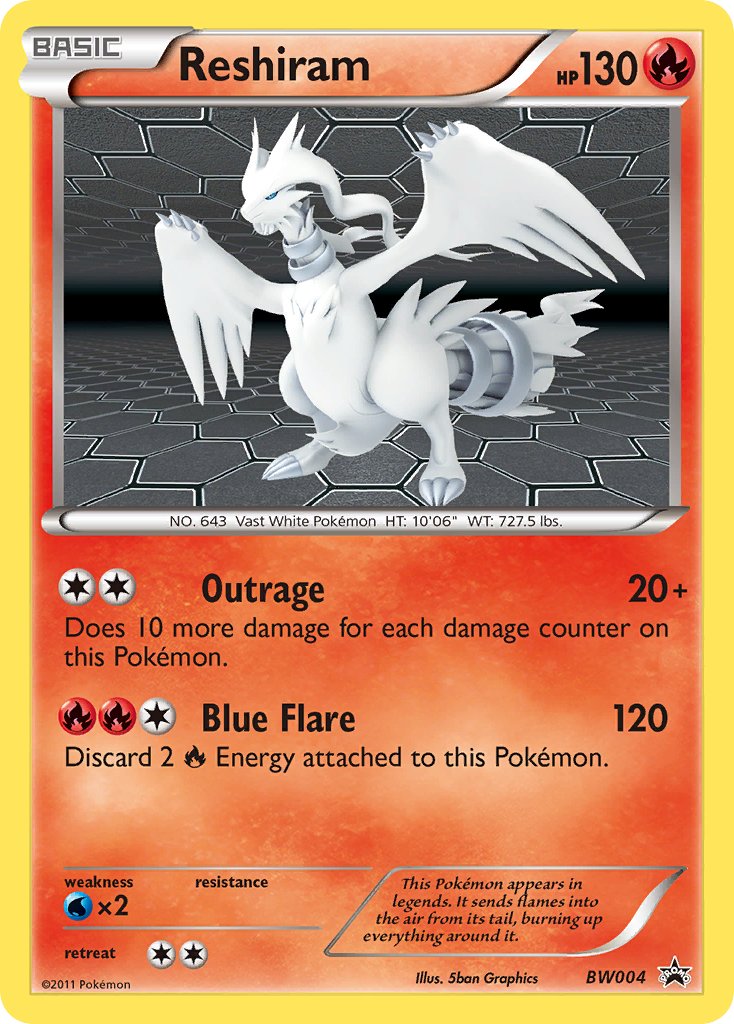 Reshiram (BW004) [Black & White: Black Star Promos] | Exor Games Dartmouth