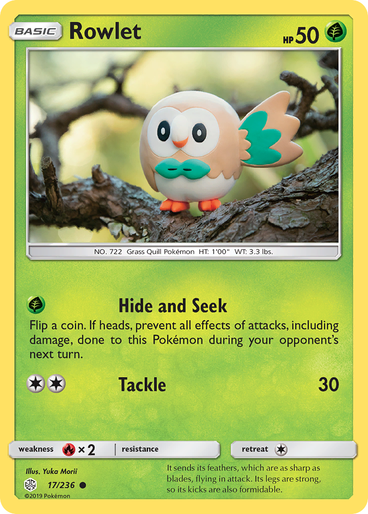Rowlet (17/236) [Sun & Moon: Cosmic Eclipse] | Exor Games Dartmouth