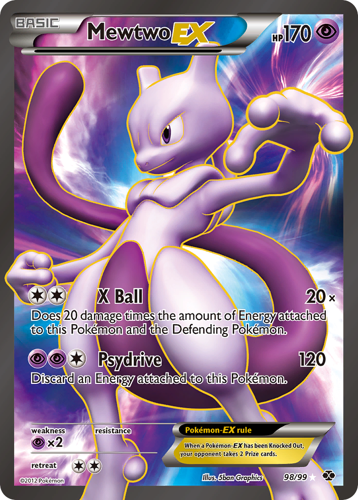 Mewtwo EX (98/99) [Black & White: Next Destinies] | Exor Games Dartmouth