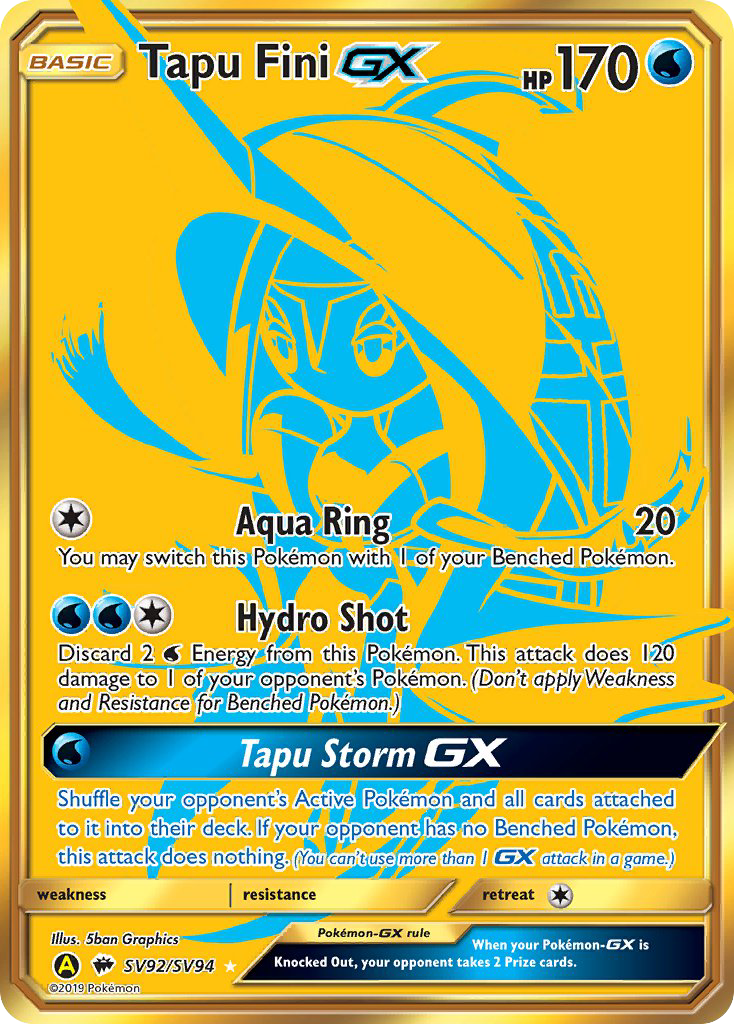 Tapu Fini GX (SV92/SV94) [Sun & Moon: Hidden Fates - Shiny Vault] | Exor Games Dartmouth