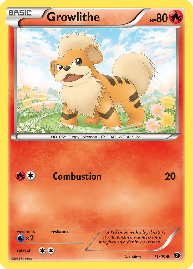 Growlithe (11/99) [Black & White: Next Destinies] | Exor Games Dartmouth