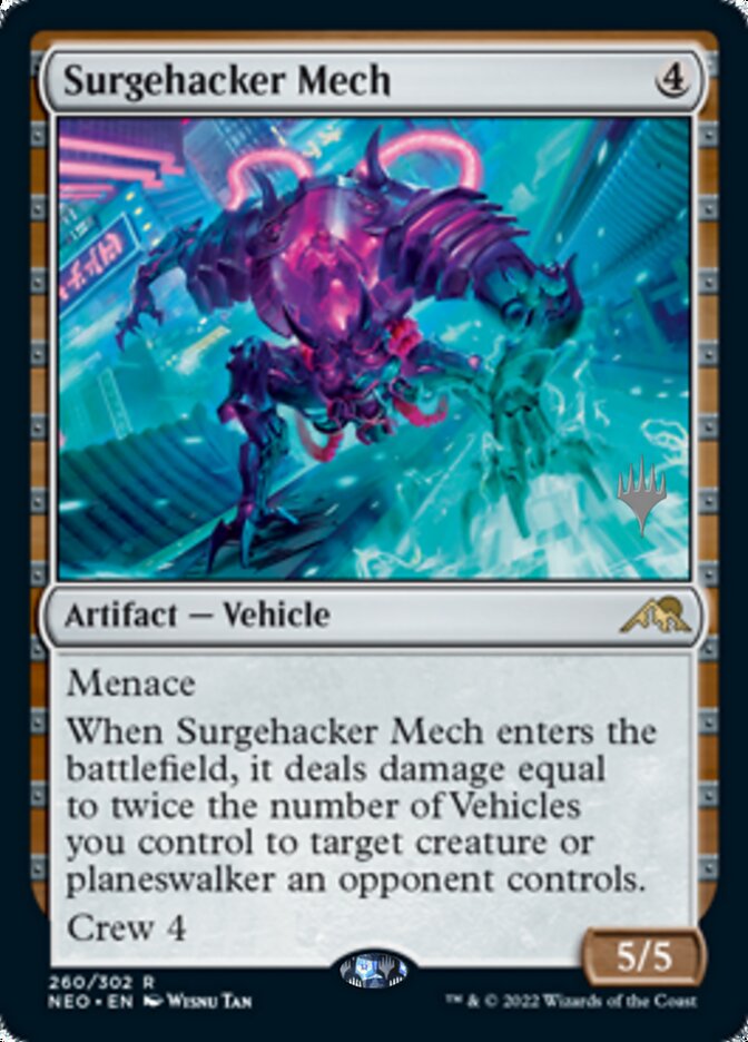 Surgehacker Mech (Promo Pack) [Kamigawa: Neon Dynasty Promos] | Exor Games Dartmouth