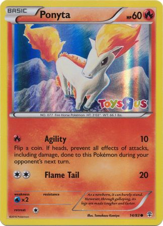Ponyta (14/83) (Toys R Us Promo) [XY: Generations] | Exor Games Dartmouth