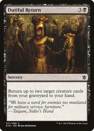 Dutiful Return [Khans of Tarkir] | Exor Games Dartmouth