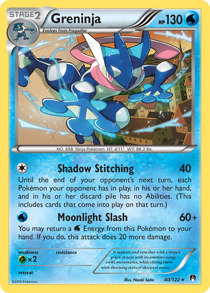 Greninja (40/122) (Theme Deck Exclusive) [XY: BREAKpoint] | Exor Games Dartmouth