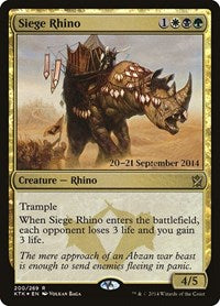 Siege Rhino [Khans of Tarkir Promos] | Exor Games Dartmouth