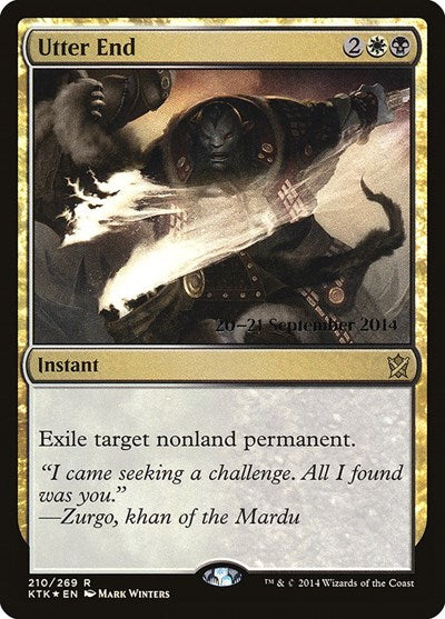 Utter End [Khans of Tarkir Promos] | Exor Games Dartmouth
