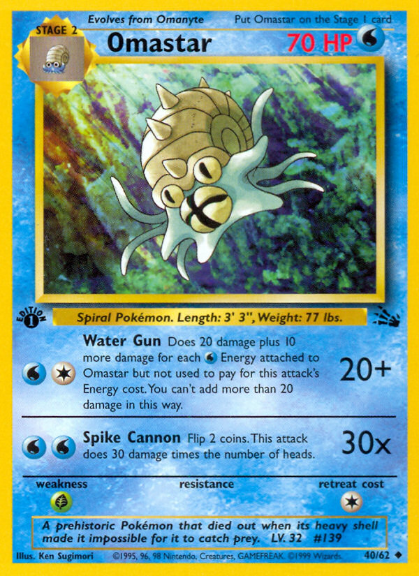 Omastar (40/62) [Fossil 1st Edition] | Exor Games Dartmouth