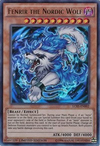 Fenrir the Nordic Wolf [LC05-EN002] Ultra Rare | Exor Games Dartmouth