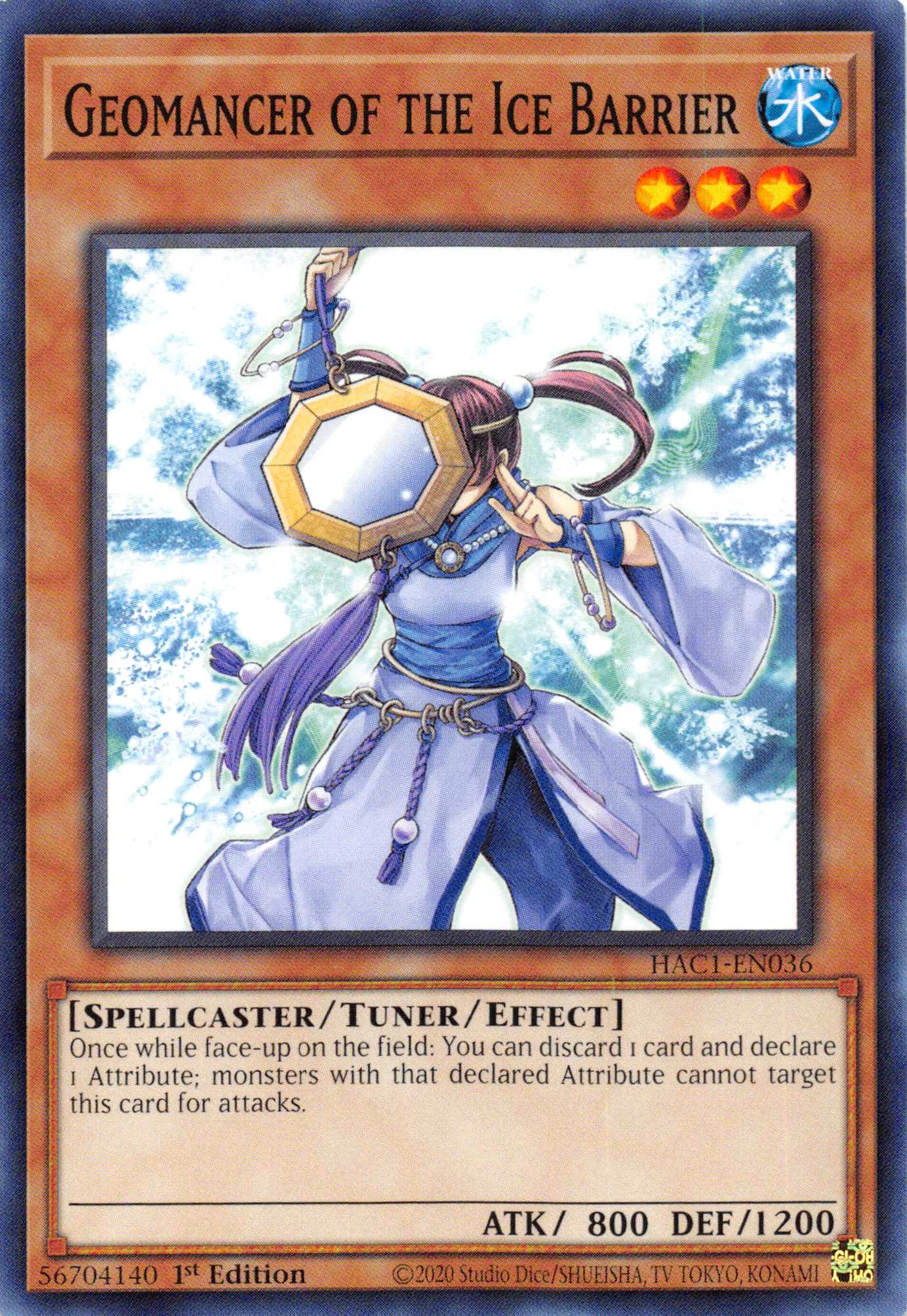 Geomancer of the Ice Barrier [HAC1-EN036] Common | Exor Games Dartmouth