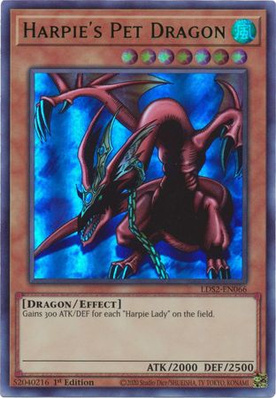 Harpie's Pet Dragon (Green) [LDS2-EN066] Ultra Rare | Exor Games Dartmouth