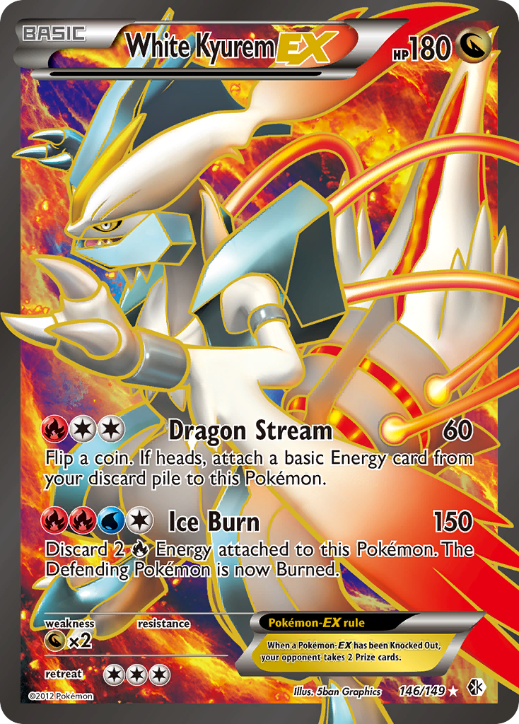 White Kyurem EX (146/149) [Black & White: Boundaries Crossed] | Exor Games Dartmouth