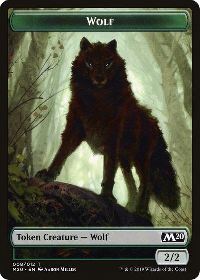 Wolf Double-sided Token [Challenger Decks 2020 Tokens] | Exor Games Dartmouth