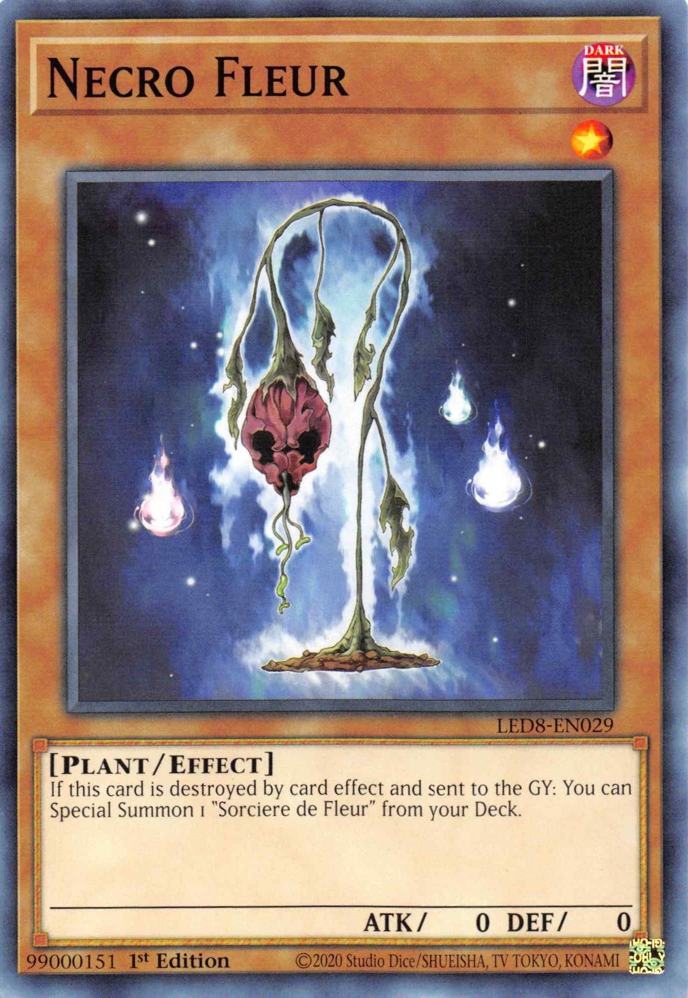 Necro Fleur [LED8-EN029] Common | Exor Games Dartmouth
