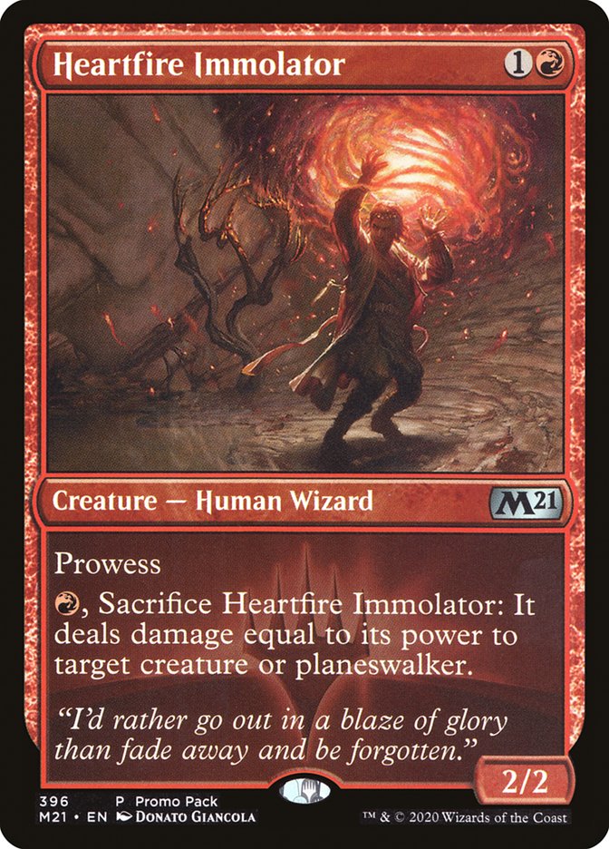 Heartfire Immolator (Promo Pack) [Core Set 2021 Promos] | Exor Games Dartmouth