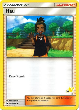 Hau (120/149) (Pikachu Stamp #54) [Battle Academy 2020] | Exor Games Dartmouth