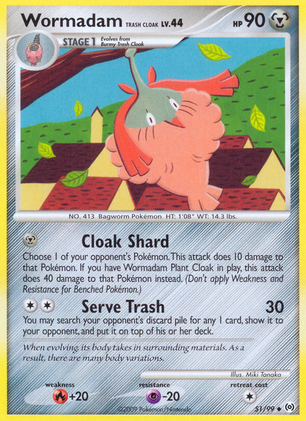 Wormadam Trash Cloak (51/99) [Platinum: Arceus] | Exor Games Dartmouth