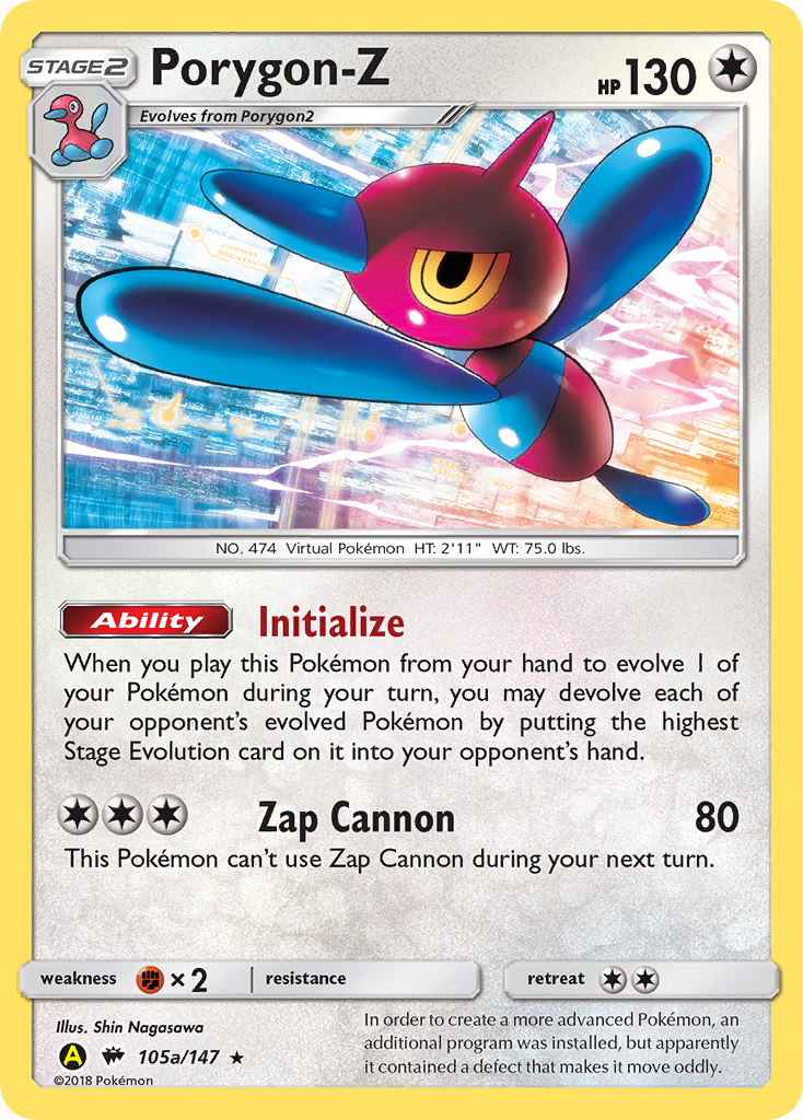 Porygon-Z (105a/147) (Alternate Art Promo) [Sun & Moon: Burning Shadows] | Exor Games Dartmouth