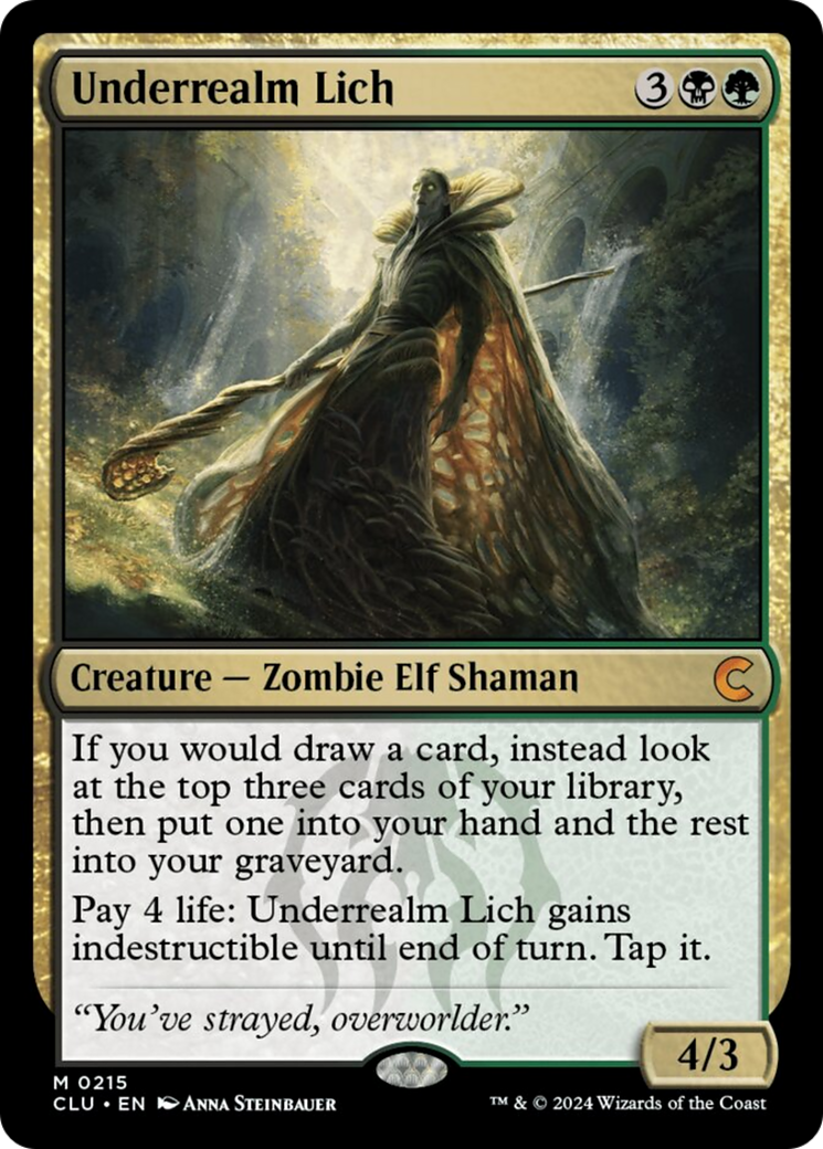 Underrealm Lich [Ravnica: Clue Edition] | Exor Games Dartmouth