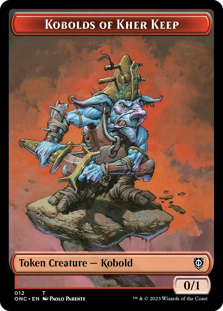 Kobolds of Kher Keep // Dragon Double-Sided Token [Phyrexia: All Will Be One Commander Tokens] | Exor Games Dartmouth