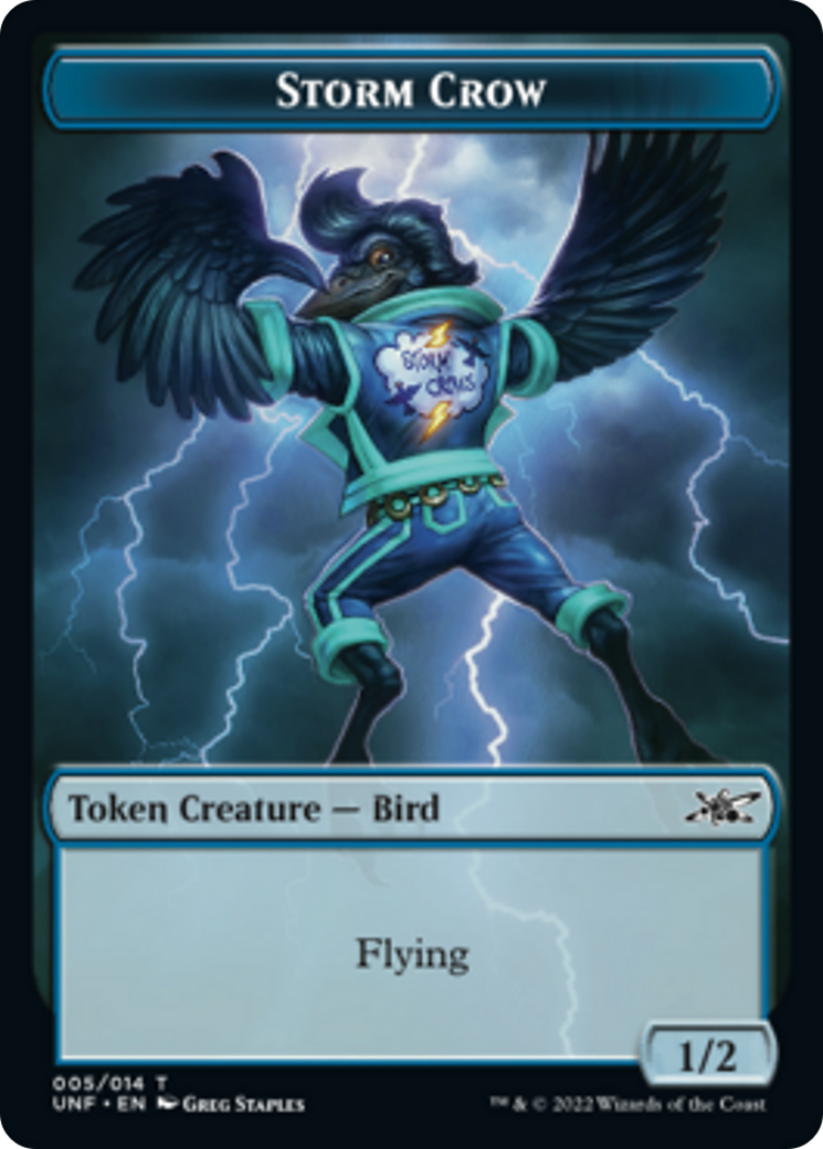 Teddy Bear // Storm Crow Double-sided Token [Unfinity Tokens] | Exor Games Dartmouth