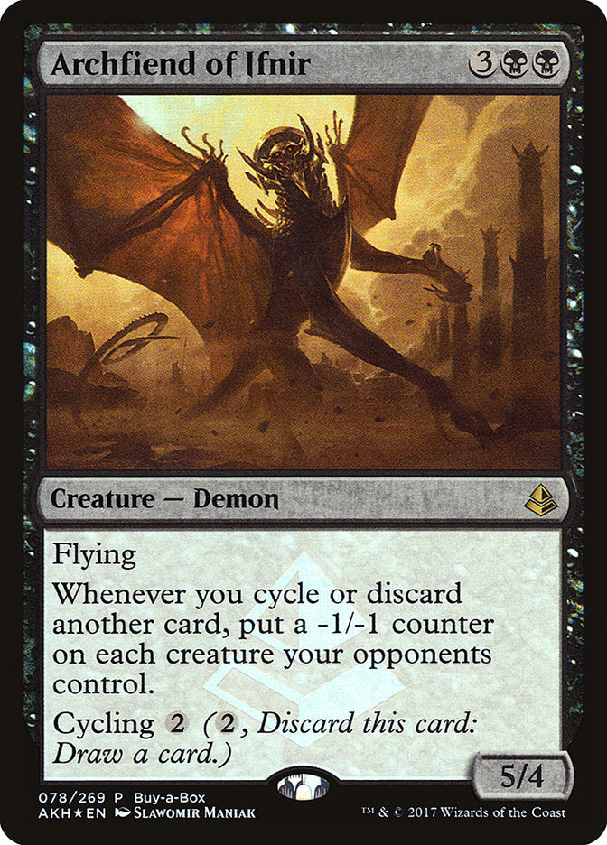 Archfiend of Ifnir (Buy-A-Box) [Amonkhet Promos] | Exor Games Dartmouth