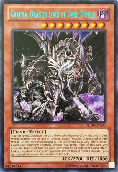 Grapha, Dragon Lord of Dark World (Green) [DL18-EN006] Rare | Exor Games Dartmouth