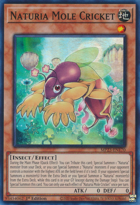 Naturia Mole Cricket [MP23-EN170] Super Rare | Exor Games Dartmouth