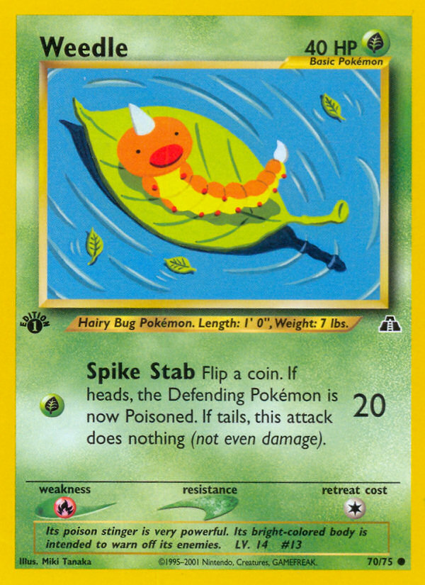 Weedle (70/75) [Neo Discovery 1st Edition] | Exor Games Dartmouth