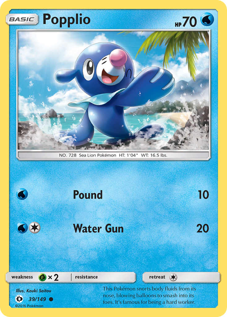 Popplio (39/149) [Sun & Moon: Base Set] | Exor Games Dartmouth