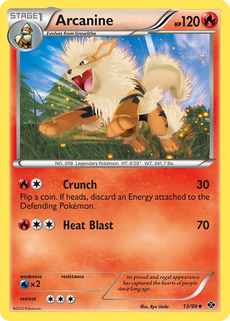 Arcanine (13/99) [Black & White: Next Destinies] | Exor Games Dartmouth