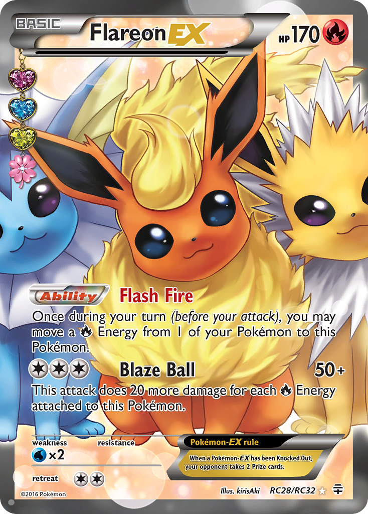 Flareon EX (RC28/RC32) [XY: Generations] | Exor Games Dartmouth