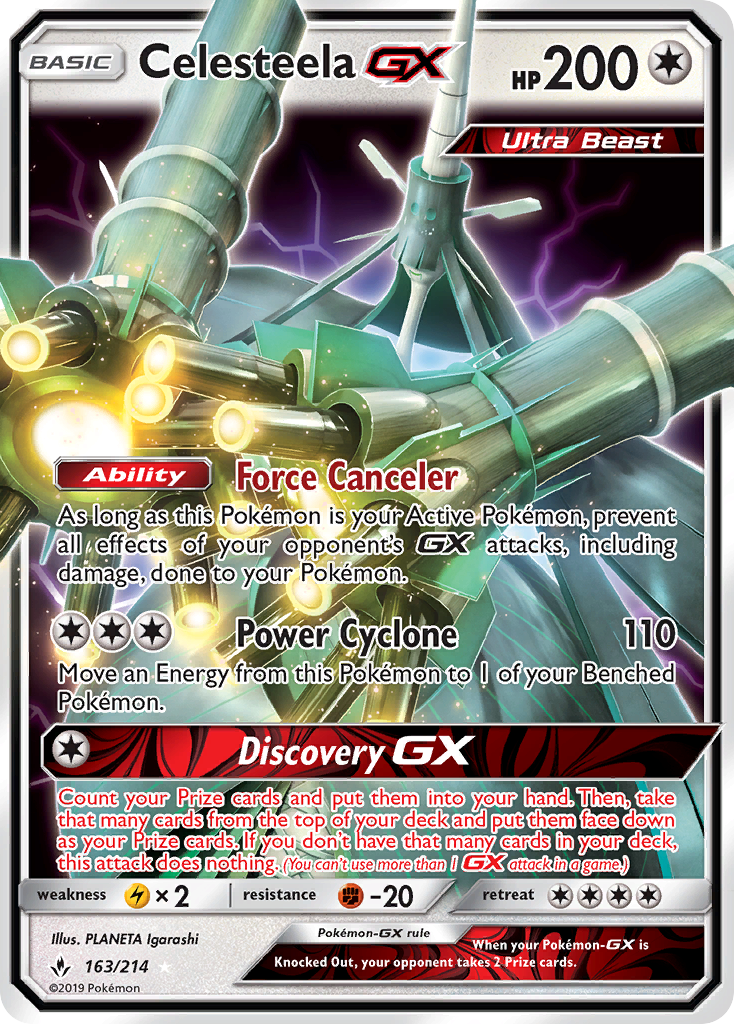 Celesteela GX (163/214) [Sun & Moon: Unbroken Bonds] | Exor Games Dartmouth