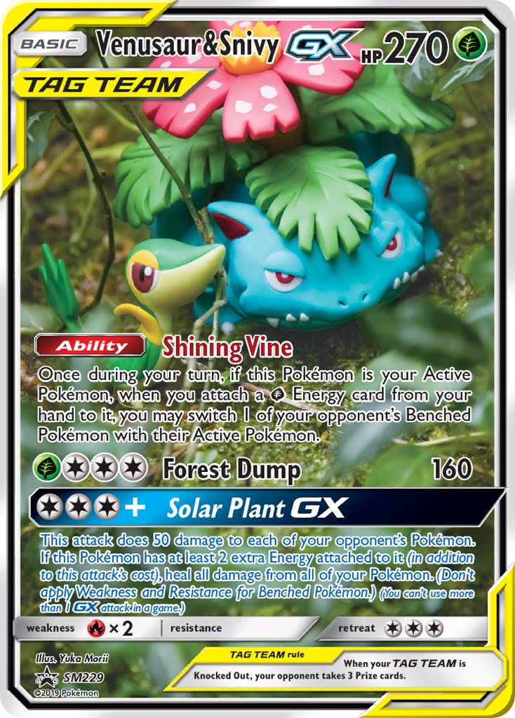 Venusaur & Snivy GX (SM229) [Sun & Moon: Black Star Promos] | Exor Games Dartmouth