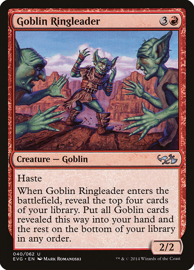 Goblin Ringleader (Elves vs. Goblins) [Duel Decks Anthology] | Exor Games Dartmouth