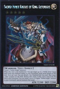 Sacred Noble Knight of King Artorigus [NKRT-EN038] Platinum Rare | Exor Games Dartmouth