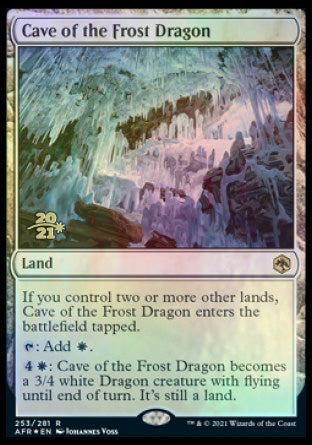 Cave of the Frost Dragon [Dungeons & Dragons: Adventures in the Forgotten Realms Prerelease Promos] | Exor Games Dartmouth