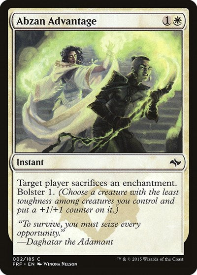 Abzan Advantage [Fate Reforged] | Exor Games Dartmouth