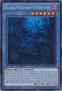 Malacoda, Netherlord of the Burning Abyss [SECE-EN085] Ghost Rare | Exor Games Dartmouth