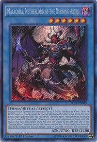 Malacoda, Netherlord of the Burning Abyss [SECE-EN085] Secret Rare | Exor Games Dartmouth