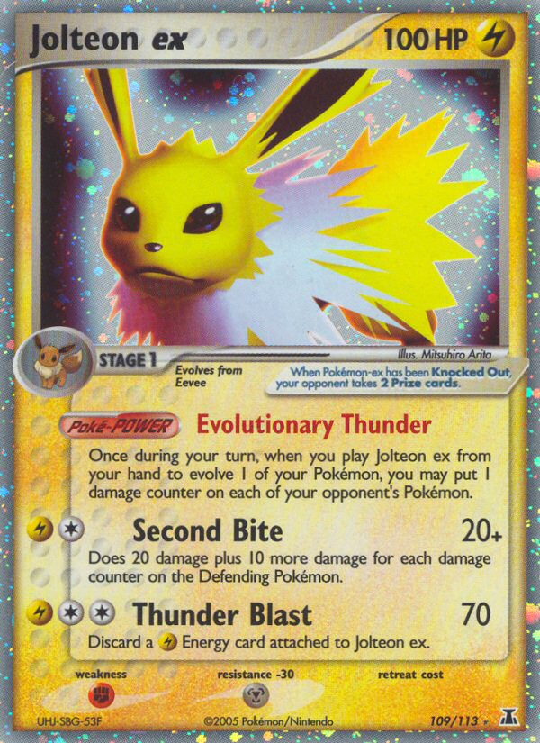 Jolteon ex (109/113) [EX: Delta Species] | Exor Games Dartmouth