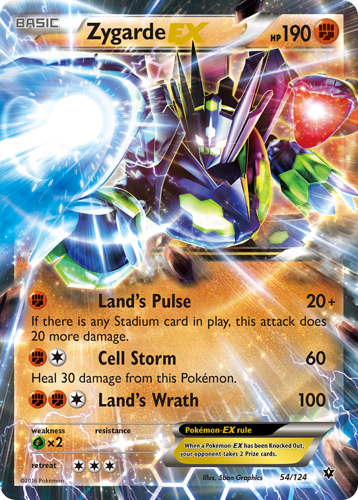 Zygarde EX (54/124) [XY: Fates Collide] | Exor Games Dartmouth