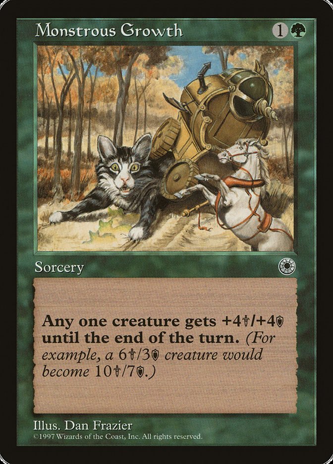 Monstrous Growth (No Flavor Text) [Portal] | Exor Games Dartmouth