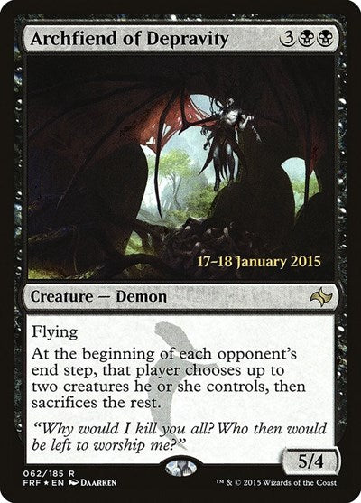 Archfiend of Depravity [Fate Reforged Promos] | Exor Games Dartmouth