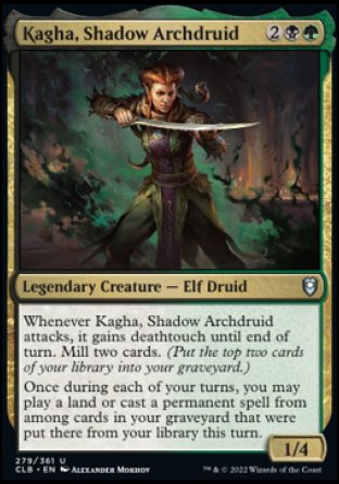 Kagha, Shadow Archdruid [Commander Legends: Battle for Baldur's Gate] | Exor Games Dartmouth