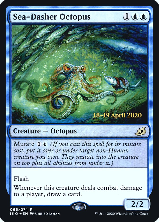 Sea-Dasher Octopus  [Ikoria: Lair of Behemoths Prerelease Promos] | Exor Games Dartmouth